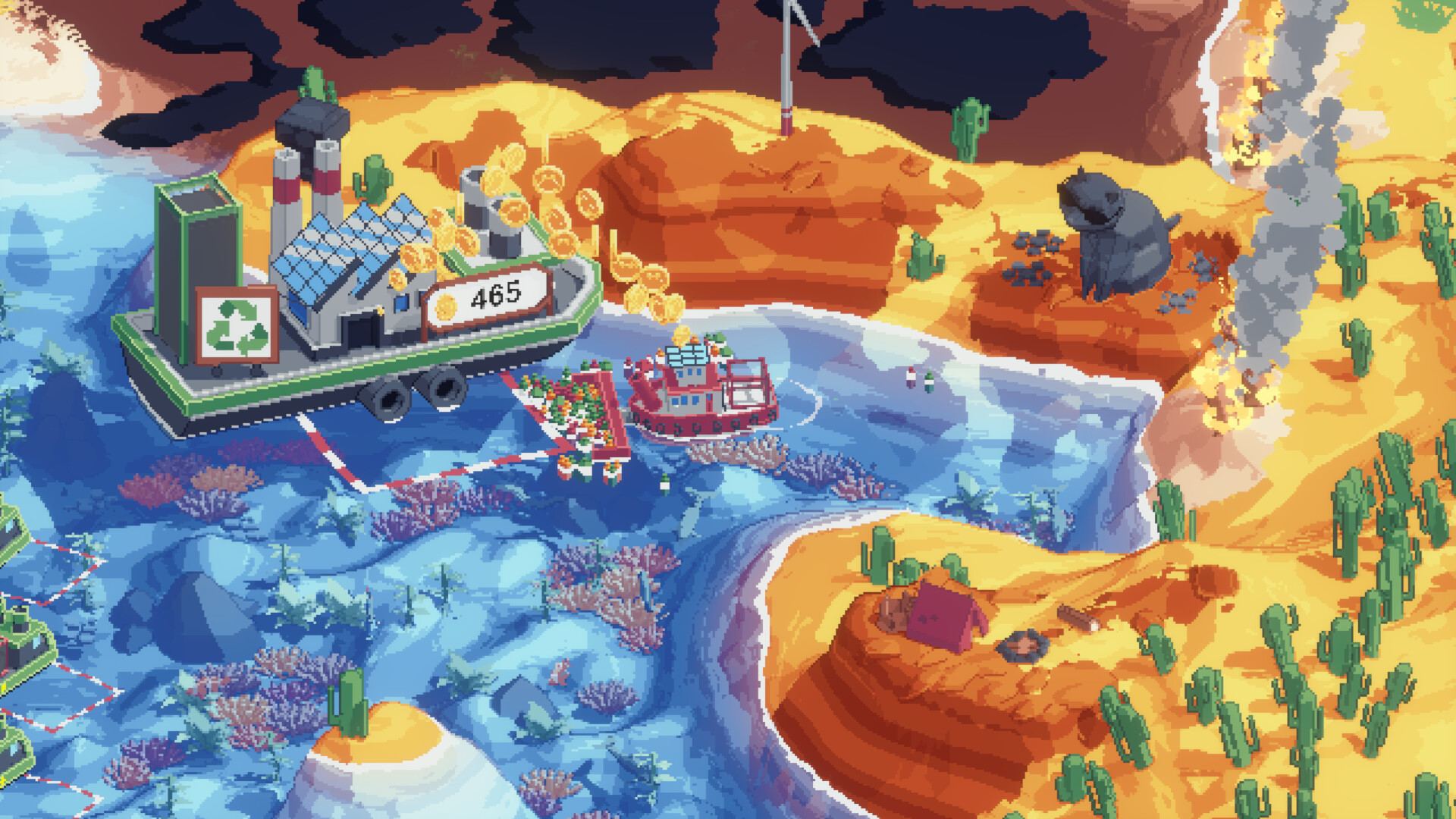 海洋ゴミをひたすら掃除するエコゲー『Spilled！』は、楽しくも考え